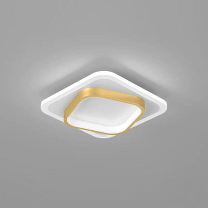 Plafonnier LED Design Éclat Doré - Élégance Moderne