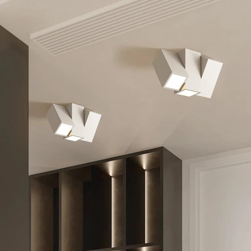 Plafonnier LED Design Éclat Noir
