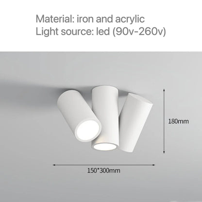 Plafonnier LED Design Éclat Noir