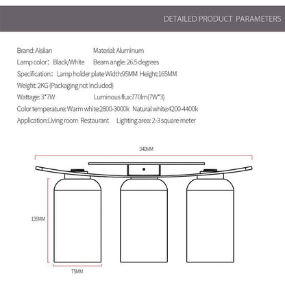Plafonnier LED Design Minimaliste - Aisilan