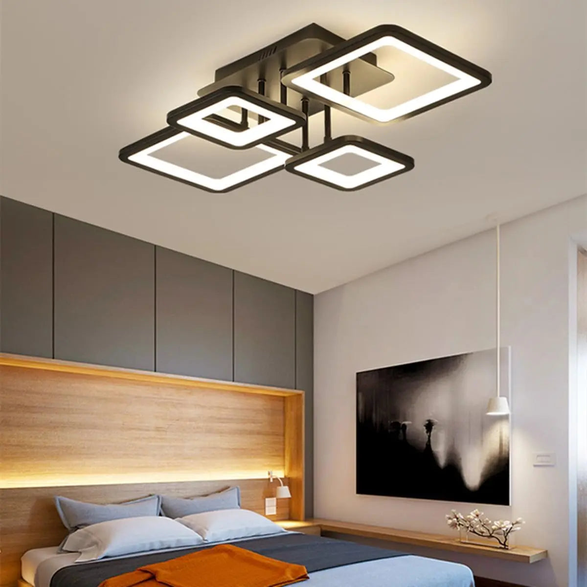 Plafonnier LED Dimmable - Cubi Éclat Moderne Design