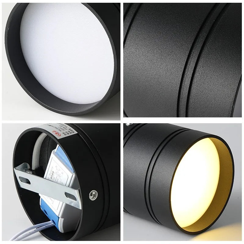 Plafonnier LED Dimmable - Cylindre Élégant Design Moderne