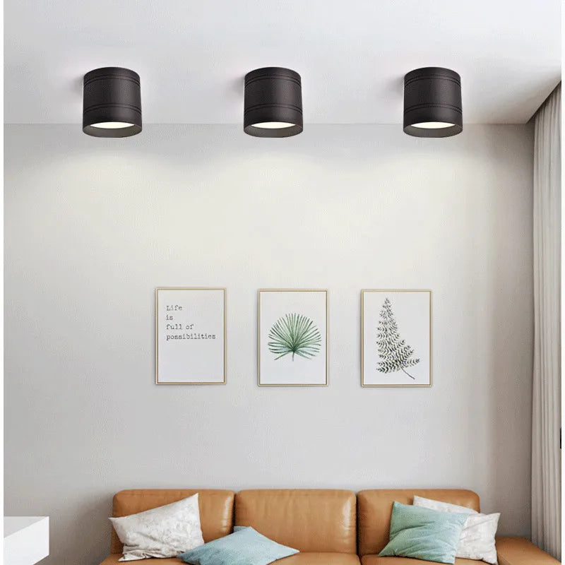 Plafonnier LED Dimmable - Cylindre Élégant Design Moderne