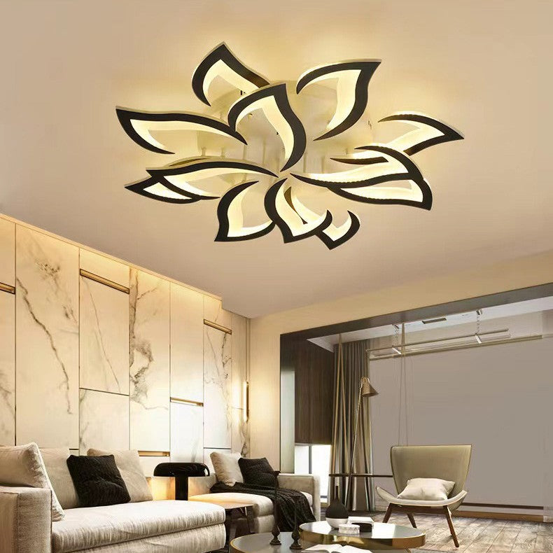 Plafonnier LED Éclat Floral - Design Contemporain pour Salon