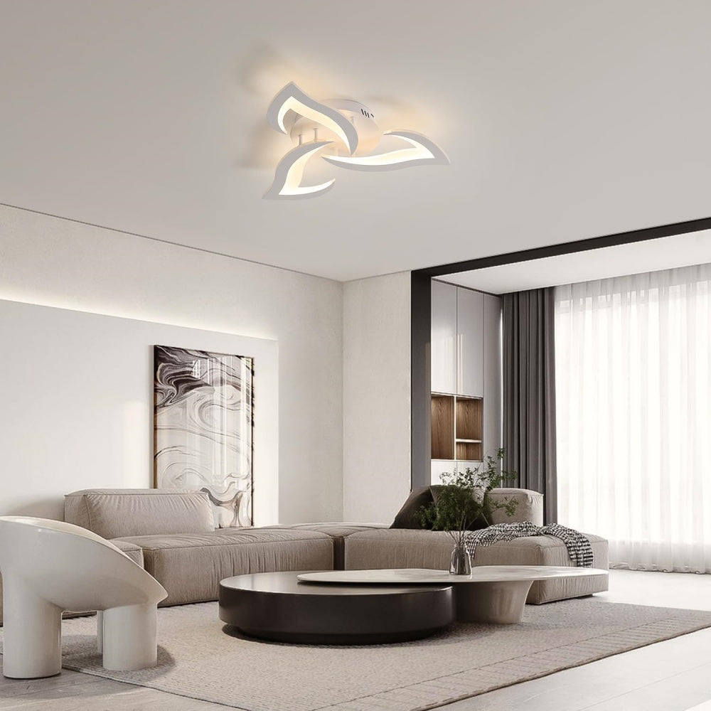 Plafonnier LED Éclat Floral - Design Contemporain pour Salon