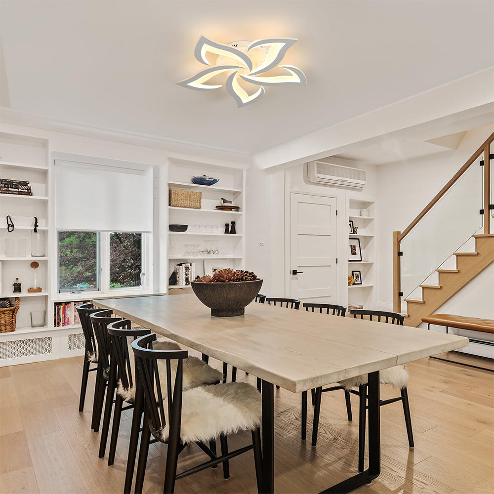 Plafonnier LED Éclat Floral - Design Contemporain pour Salon