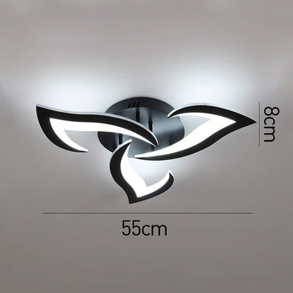 Plafonnier LED Éclat Floral - Design Contemporain pour Salon