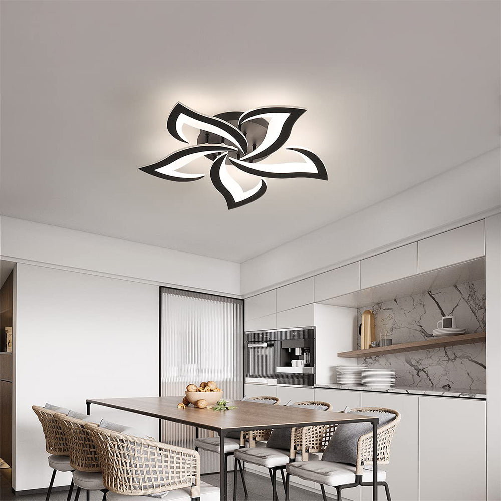 Plafonnier LED Éclat Floral - Design Contemporain pour Salon