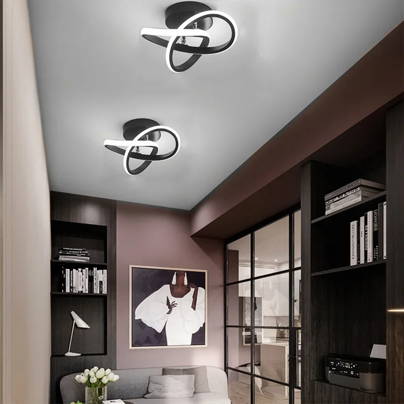 Plafonnier LED Élégance Métallique - Lumière Moderne