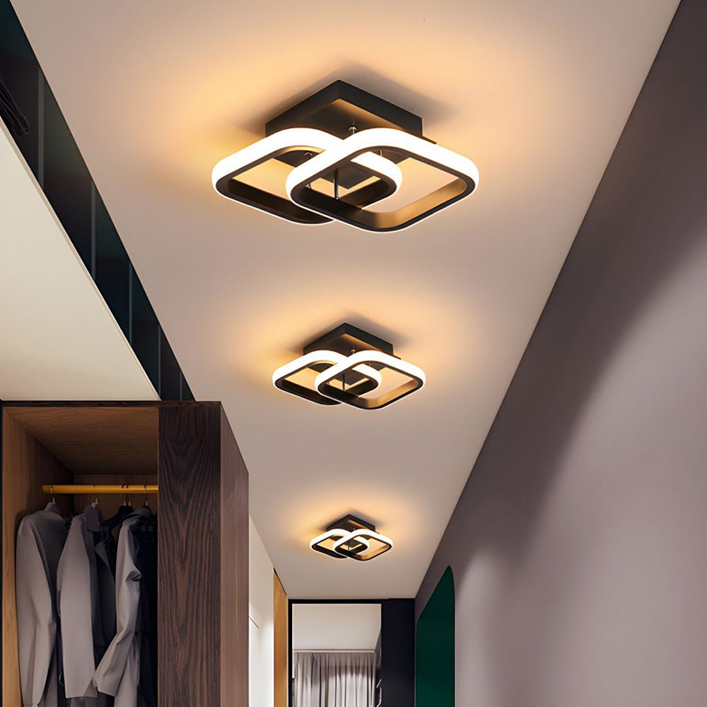 Plafonnier LED Élégance Métallique - Lumière Moderne
