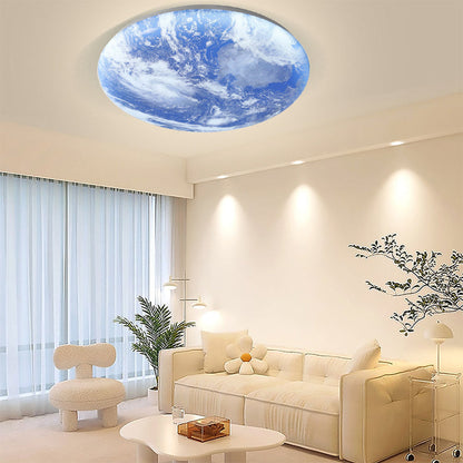 Plafonnier LED Lune Élégante - Design Minimaliste pour Salon et Chambre