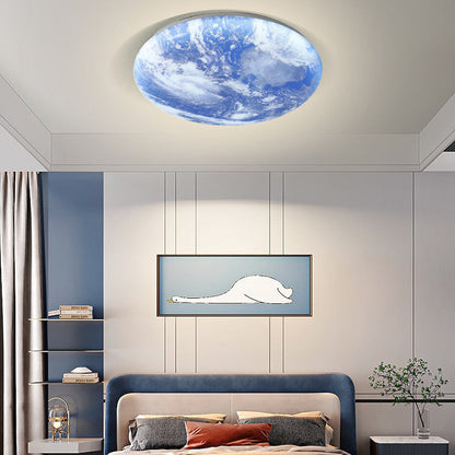 Plafonnier LED Lune Élégante - Design Minimaliste pour Salon et Chambre