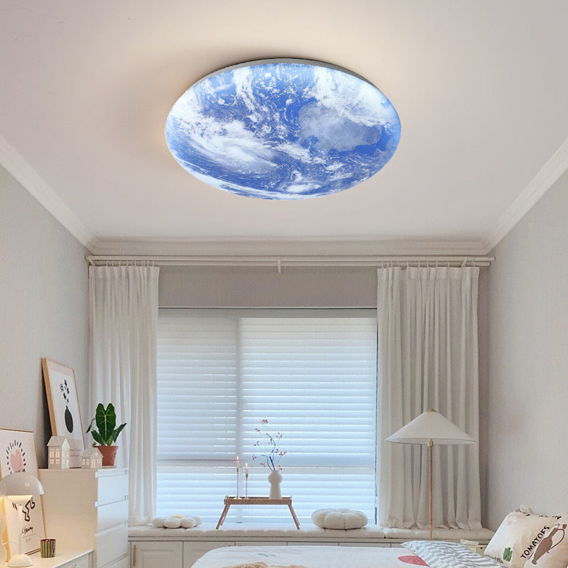 Plafonnier LED Lune Élégante - Design Minimaliste pour Salon et Chambre