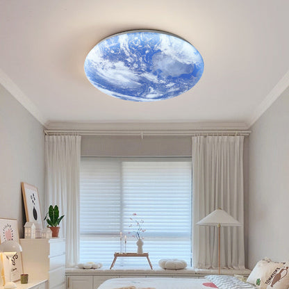 Plafonnier LED Lune Élégante - Design Minimaliste pour Salon et Chambre
