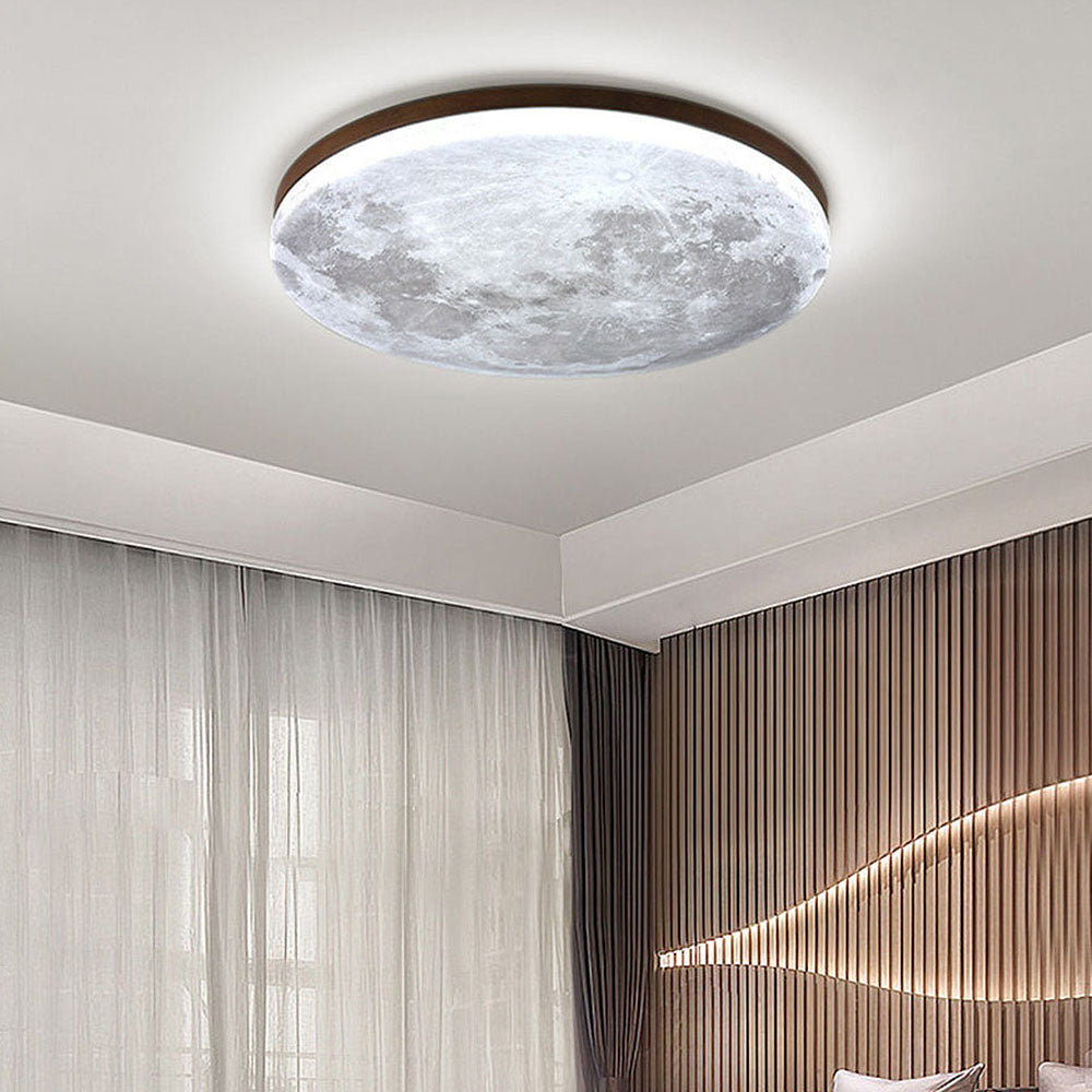 Plafonnier LED Lune Élégante - Design Minimaliste pour Salon et Chambre