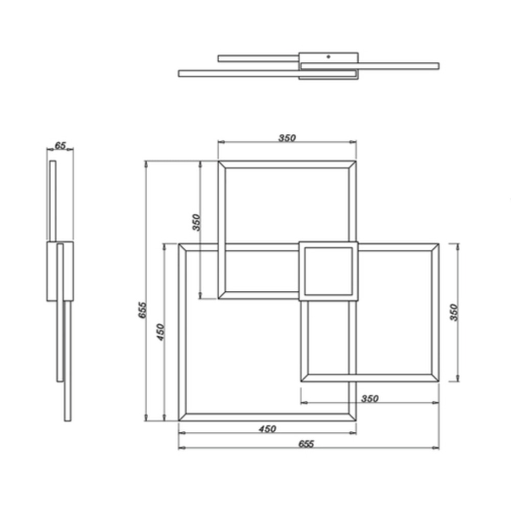Plafonnier LED Moderne avec Variateur