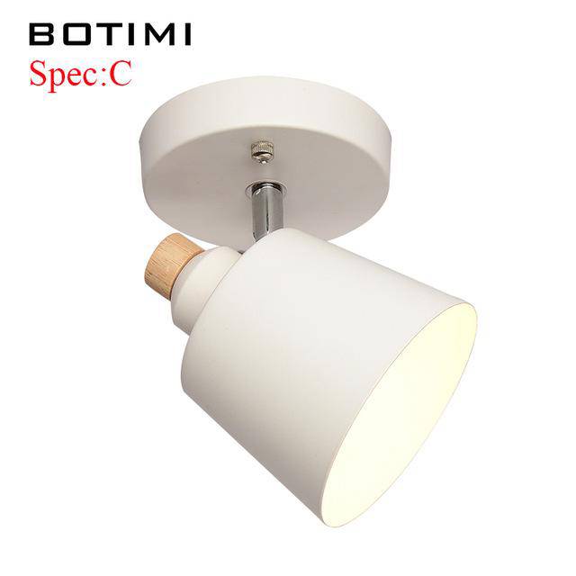 Plafonnier LED Moderne en Bois - Éclairage Dirigeable pour Cuisine