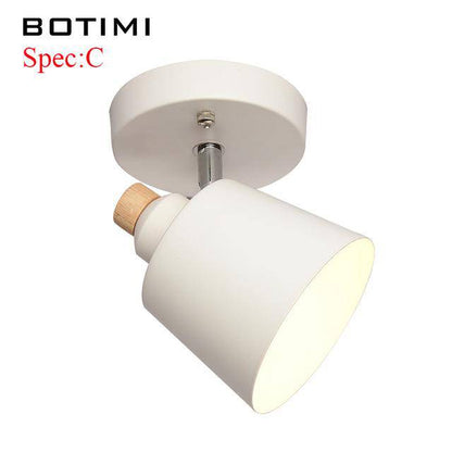 Plafonnier LED Moderne en Bois - Éclairage Dirigeable pour Cuisine