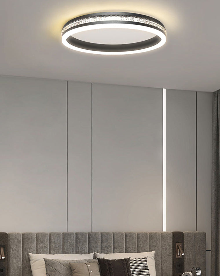Plafonnier LED Noir Carré ou Rond