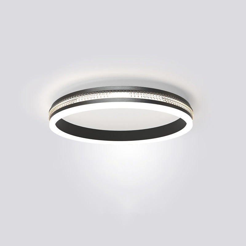 Plafonnier LED Noir Carré ou Rond