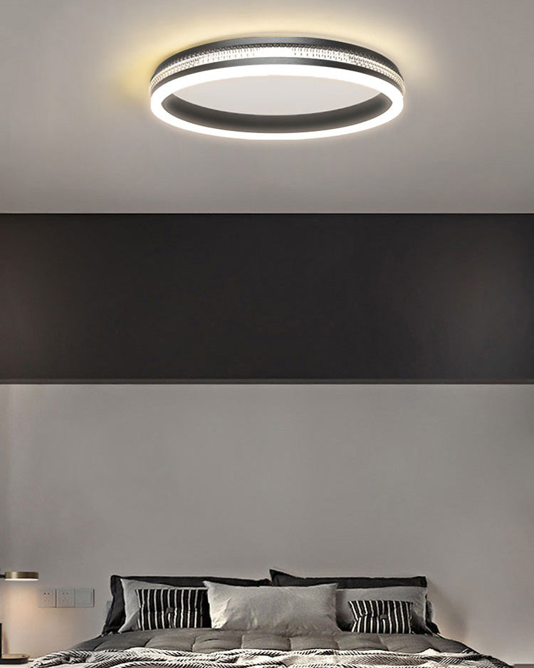 Plafonnier LED Noir Carré ou Rond