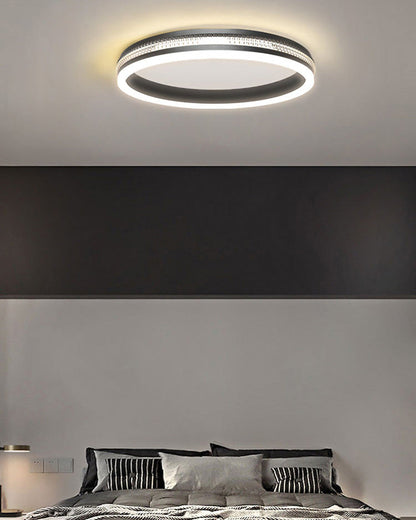 Plafonnier LED Noir Carré ou Rond