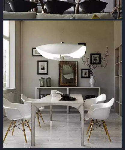 Plafonnier LED noir et dorée - Style raie manta