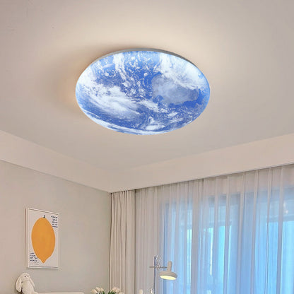 Plafonnier Lune Minimaliste LED - Éclat Doux
