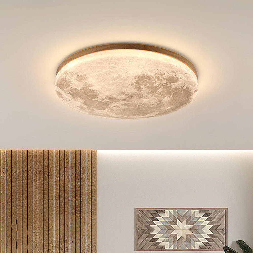 Plafonnier Lune Minimaliste LED - Éclat Doux