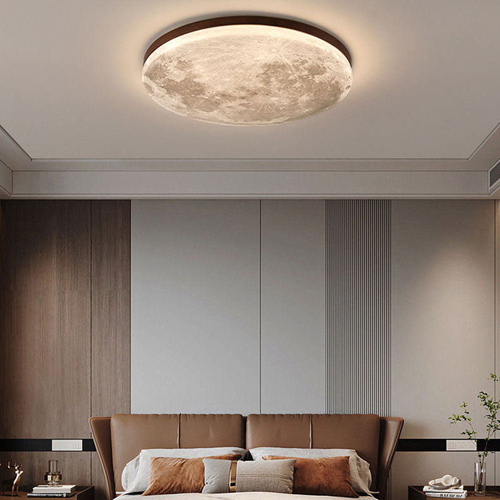Plafonnier Lune Minimaliste LED - Éclat Doux