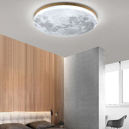 Plafonnier Lune Minimaliste LED - Éclat Doux