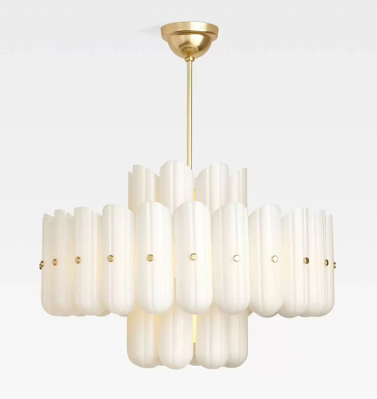 Plafonnier Moderne Blanc Crème pour Chambre - FLOWY