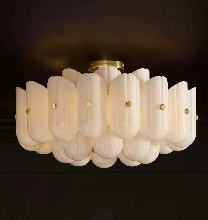 Suspension pour Bar de Cuisine Blanc Crème - FLOWY