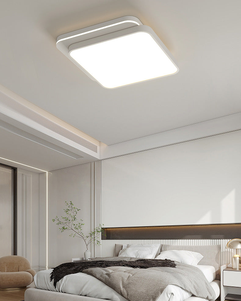 Plafonnier Moderne Blanc Forme Libre