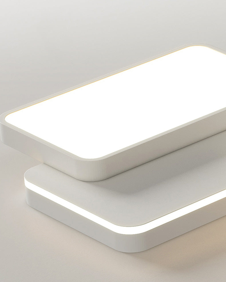 Plafonnier Moderne Blanc Forme Libre