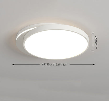 Plafonnier Moderne Blanc Forme Libre