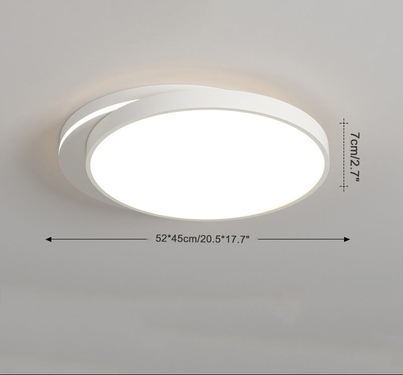 Plafonnier Moderne Blanc Forme Libre