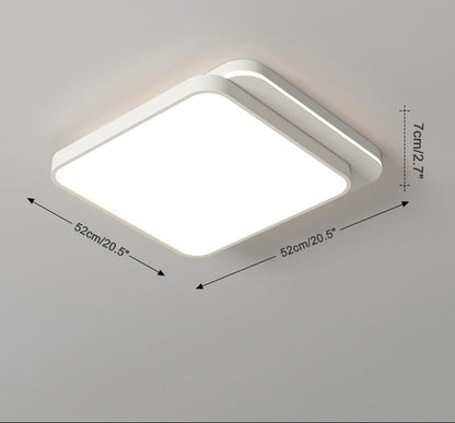 Plafonnier Moderne Blanc Forme Libre