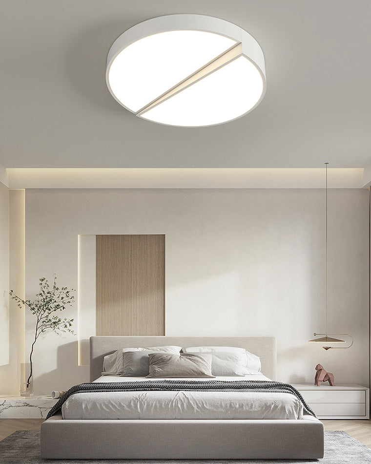 Plafonnier Moderne Carré ou Ondulé Blanc Givré