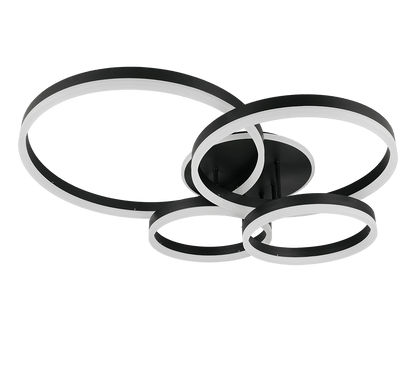 Plafonnier Moderne Noir LED