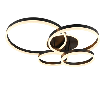 Plafonnier Moderne Noir LED