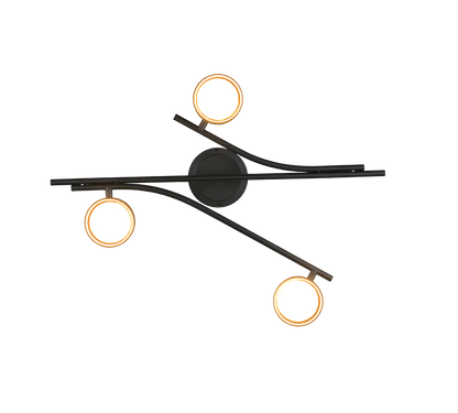 Plafonnier Moderne Noir pour Salon