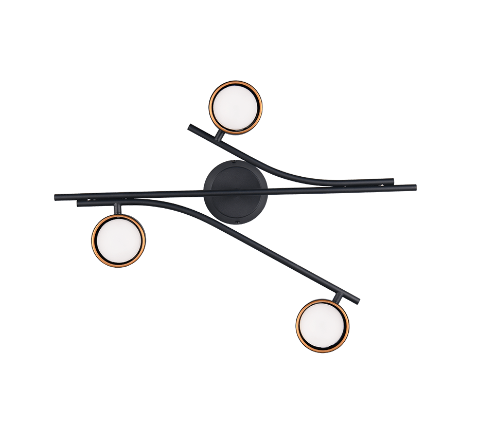 Plafonnier Moderne Noir pour Salon