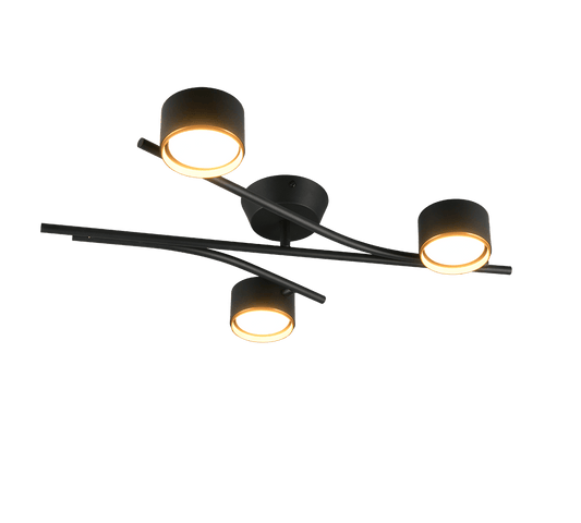 Plafonnier Moderne Noir pour Salon