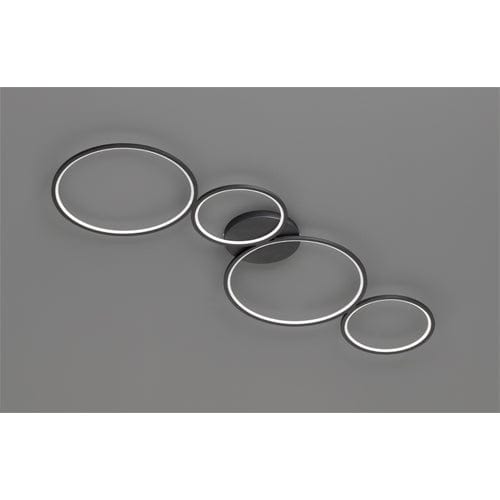 Plafonnier Noir LED Long 1 Mètre