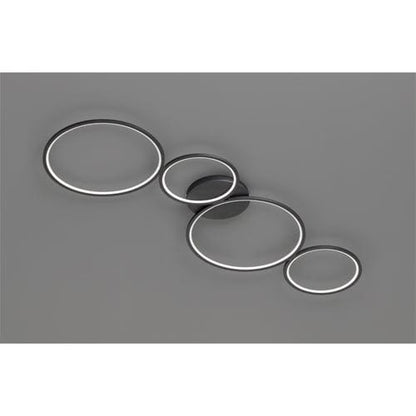 Plafonnier Noir LED Long 1 Mètre