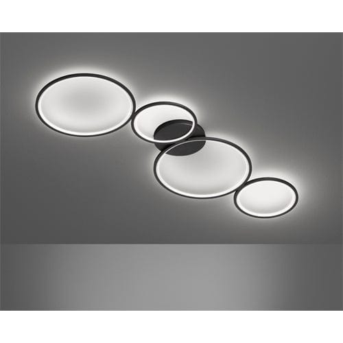 Plafonnier Noir LED Long 1 Mètre