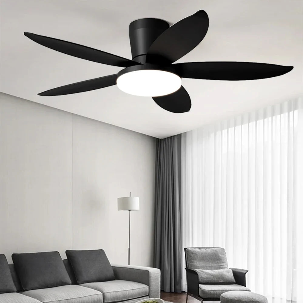 Plafonnier Nordique Ventilateur Noir