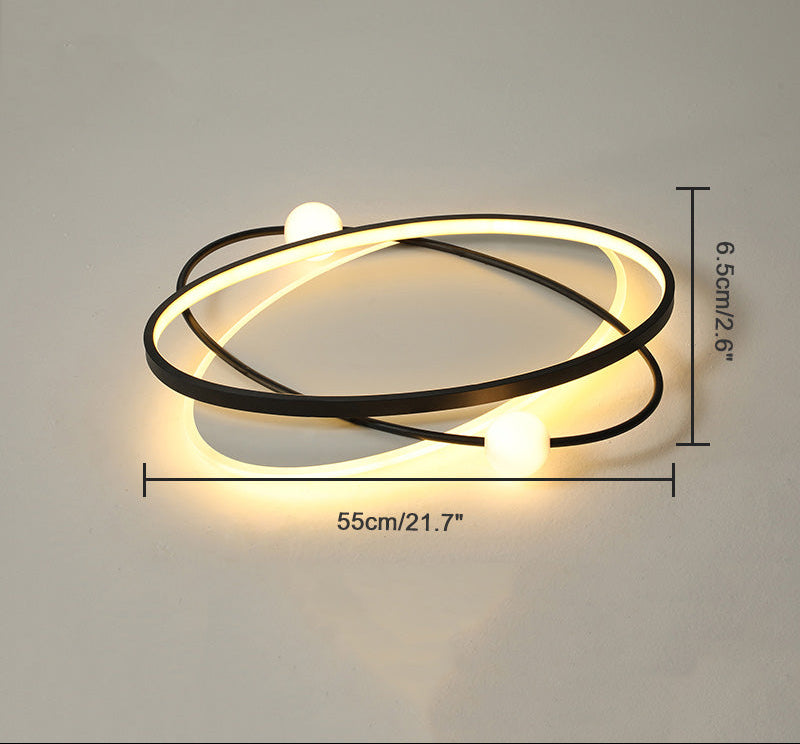 Plafonnier Ovale à LED – Intensité Variable