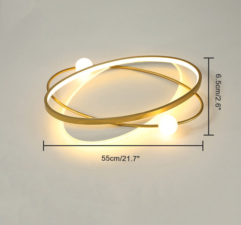 Plafonnier Ovale à LED – Intensité Variable